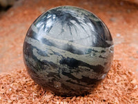 Polished Basalt Pharaoh Stone Spheres x 2 From Iron Duke Mine, Zimbabwe