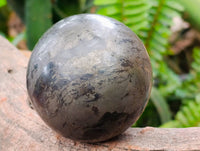 Polished Basalt Pharaoh Stone Spheres x 2 From Iron Duke Mine, Zimbabwe