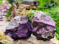Natural Metallic Purpurite Specimens x 3 From Erongo, Namibia