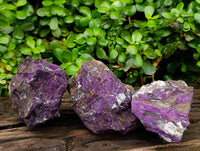 Natural Metallic Purpurite Specimens x 3 From Erongo, Namibia