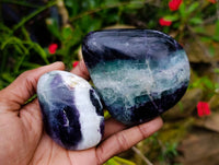 Polished Watermelon Fluorite Standing Free Forms And Free Forms x 12 From Uis, Namibia
