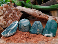 Polished Rare Chrysoprase Free Forms x 22 From Namibia