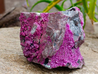 Natural Salrose Cobaltion Dolomite with Heterogenite Specimens x 3 From Kakanda, Congo