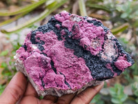 Natural Salrose Cobaltion Dolomite with Heterogenite Specimens x 3 From Kakanda, Congo