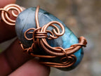 Hand Made Labradorite Copper Wire Wrapped Stone Pendants - Sold Per Piece - From South Africa - Toprock Gemstones and Minerals 