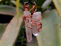 Hand Made Smokey Quartz Copper Wire Wrapped Stone Pendants - Sold Per Piece - From South Africa