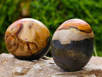 Polished Polychrome Jasper Galets x 24 From NW Coast, Madagascar