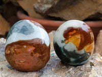Polished Polychrome Jasper Galets x 24 From NW Coast, Madagascar