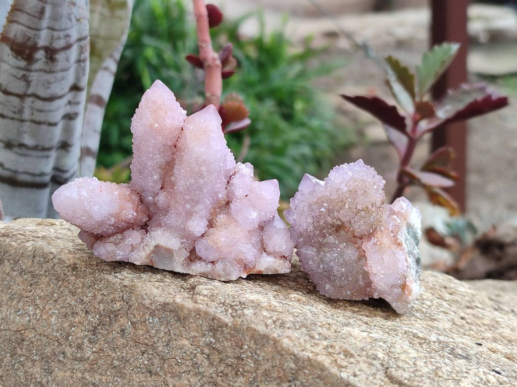 Natural Amethyst Spirit Quartz Clusters x 12 From Boekenhouthoek, South Africa - Toprock Gemstones and Minerals 