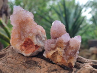 Natural Amethyst Spirit Quartz Clusters x 12 From Boekenhouthoek, South Africa