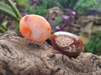 Polished Carnelian Agate Gemstone Galets x 20 From Madagascar