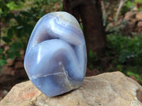 Polished Blue Lace Agate Standing Free Form x 1 From Nsanje, Malawi