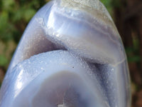 Polished Blue Lace Agate Standing Free Form x 1 From Nsanje, Malawi