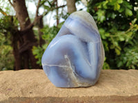 Polished Blue Lace Agate Standing Free Form x 1 From Nsanje, Malawi