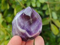 Polished Chevron Amethyst Crystals x 6 From Zambia