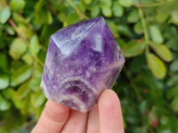 Polished Chevron Amethyst Crystals x 6 From Zambia