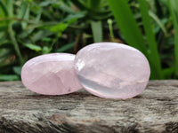 Polished Rose Quartz Palm Stones x 20 From Madagascar
