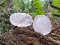 Polished Rose Quartz Palm Stones x 20 From Madagascar