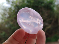 Polished Rose Quartz Palm Stones x 20 From Madagascar