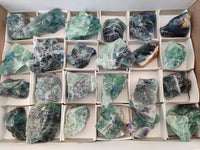 Natural Watermelon Fluorite Cobbed Specimens x 24 From Uis, Namibia
