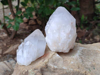 Natural Cascading Candle Quartz Crystals x 12 From Antsirabe, Madagascar