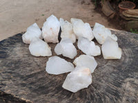 Natural Cascading Candle Quartz Crystals x 12 From Antsirabe, Madagascar