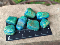Polished Azurite And Flower Banded Malachite Free Forms x 71 From Congo