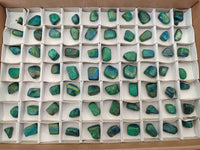 Polished Azurite And Flower Banded Malachite Free Forms x 71 From Congo