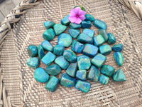 Polished Azurite And Flower Banded Malachite Free Forms x 71 From Congo