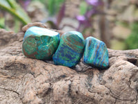 Polished Azurite And Flower Banded Malachite Free Forms x 71 From Congo