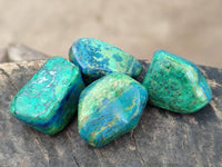 Polished Azurite And Flower Banded Malachite Free Forms x 71 From Congo