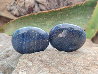 Polished Lazulite Galets x 20 From Madagascar