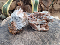 Natural Bladed Barite Specimens x 2 From Tenke Fungurume, Congo