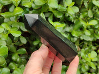 Polished Black Basalt Points x 6 From Madagascar
