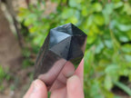 Polished Black Basalt Points x 6 From Madagascar - Toprock Gemstones and Minerals 