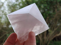 Polished Rose Quartz Pyramids x 4 From Madagascar