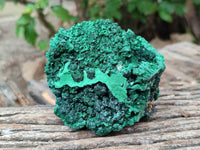 Natural Silky Malachite Specimens x 3 From Kasompe, Congo