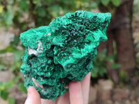 Natural Silky Malachite Specimens x 3 From Kasompe, Congo