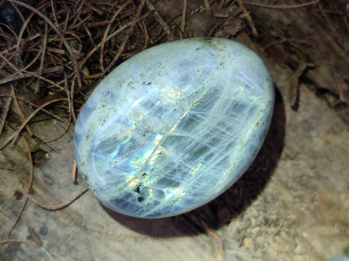 Polished Purple Flash Labradorite Galets x 12 From Tulear, Madagascar - Toprock Gemstones and Minerals 