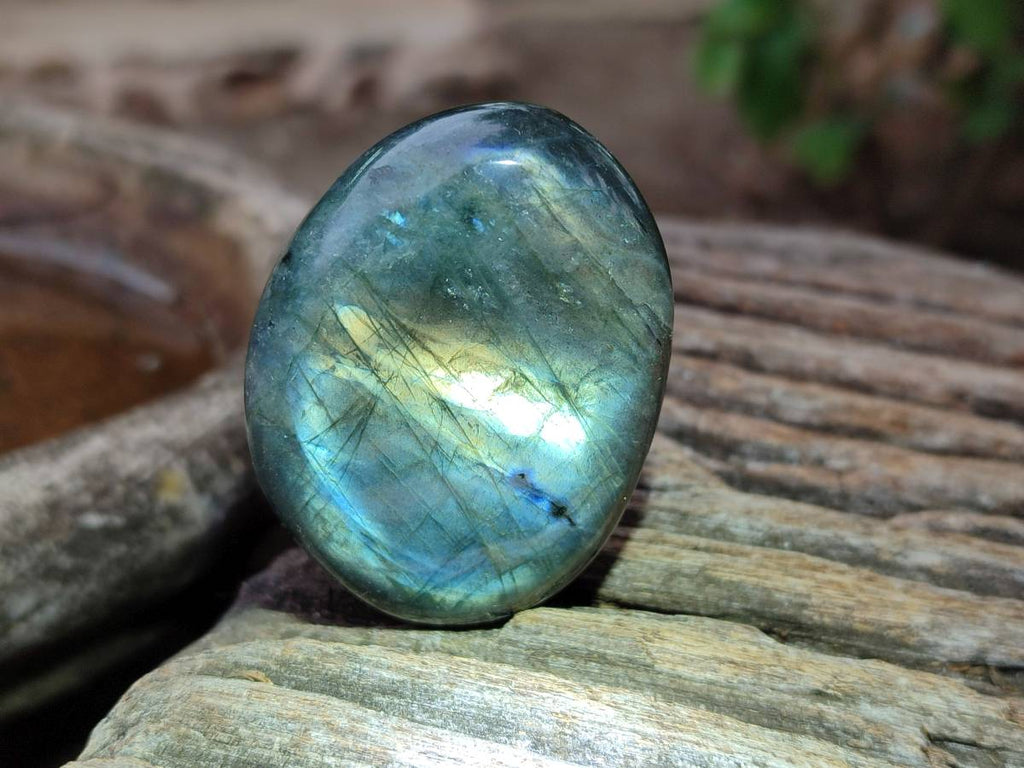 Polished Purple Flash Labradorite Galets x 12 From Tulear, Madagascar - Toprock Gemstones and Minerals 