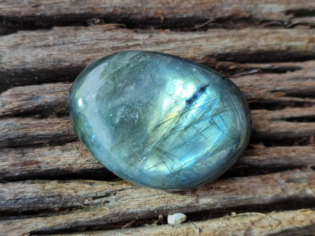 Polished Purple Flash Labradorite Galets x 12 From Tulear, Madagascar - Toprock Gemstones and Minerals 