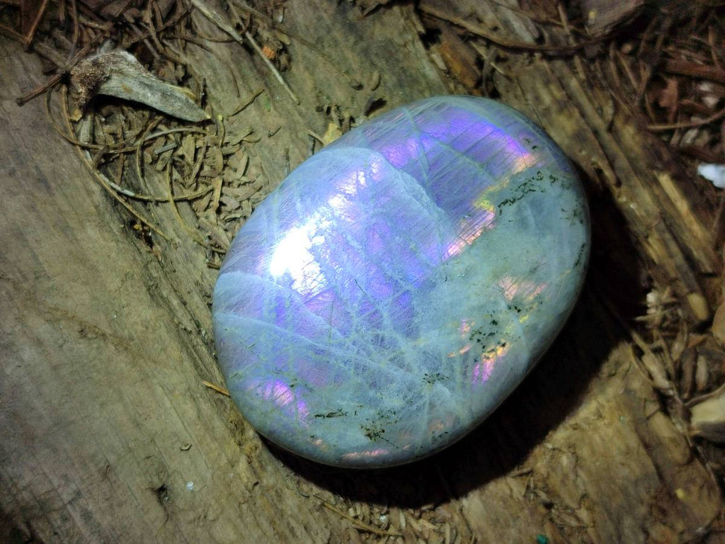 Polished Purple Flash Labradorite Galets x 12 From Tulear, Madagascar - Toprock Gemstones and Minerals 