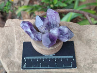Natural Mini Chevron Amethyst Crystals x 70 From Zambia