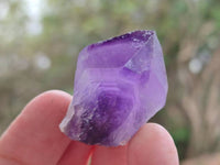 Natural Mini Chevron Amethyst Crystals x 70 From Zambia