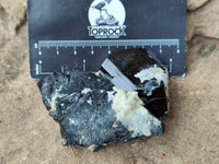 Natural Schorl Black Tourmaline Specimens With Associated Minerals x 6 From Erongo, Namibia