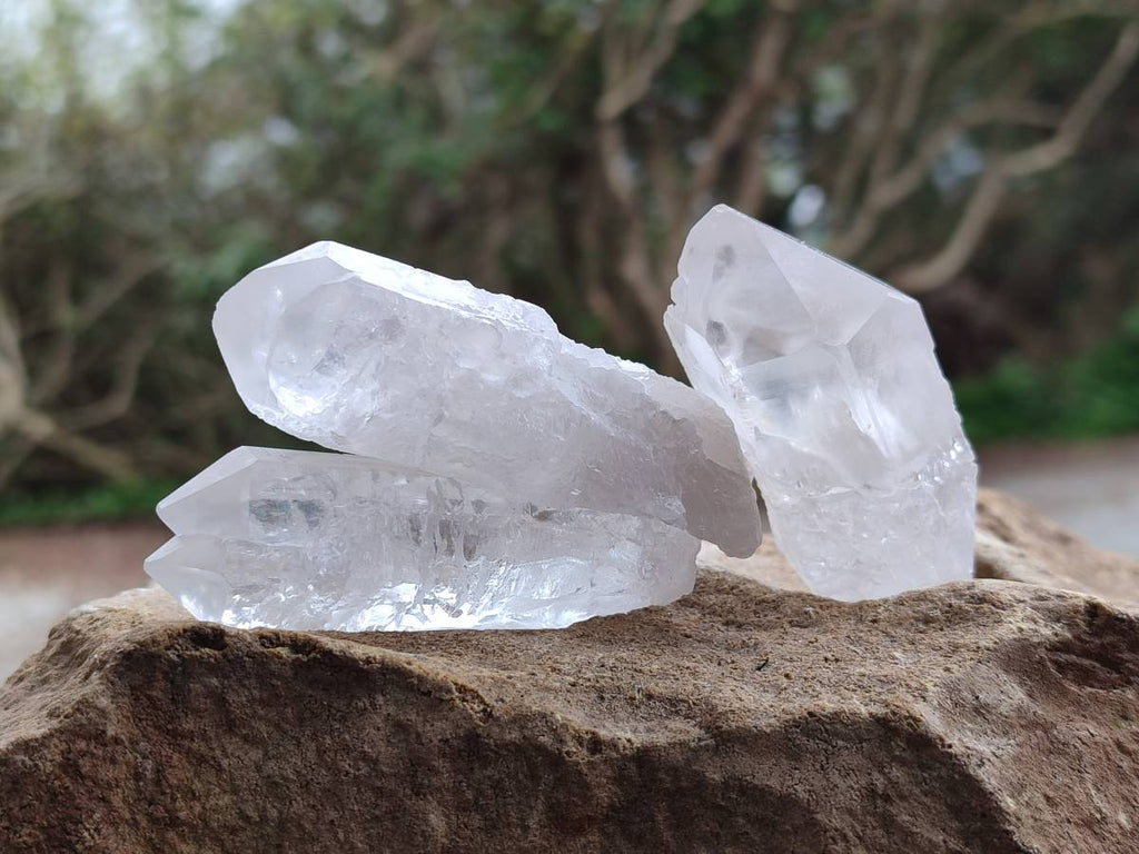 Natural Clear Mpika Quartz Crystals x 35 From Zambia - Toprock Gemstones and Minerals 