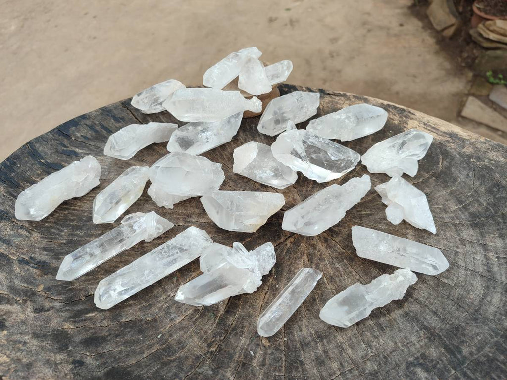 Natural Clear Mpika Quartz Crystals x 35 From Zambia - Toprock Gemstones and Minerals 