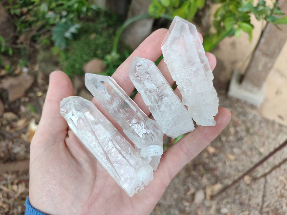 Natural Clear Mpika Quartz Crystals x 35 From Zambia - Toprock Gemstones and Minerals 