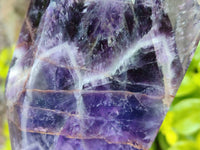 Polished Chevron Amethyst Points x 2 From Zambia