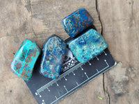 Polished Shattuckite Free Forms x 35 From Congo